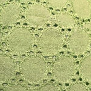Willi Smith lime cotton eyelet mini skirt
